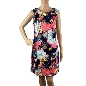 Worthington Floral Sheath Dress Size M Multicolor